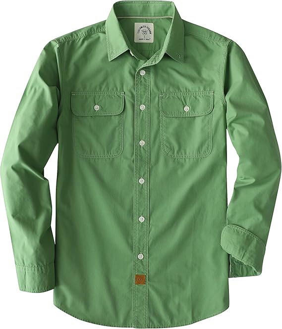 Plaid Shirt Long Sleeve Regular Fit Button Down Work Shirts with 2 Pocket Soft Lightweight Everyday Wear